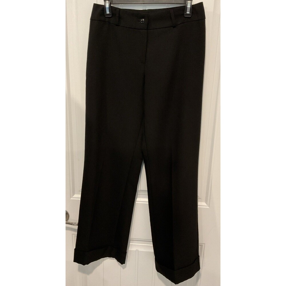 EUC Star City Women Junior’s Cuffed Flare Dress/work Pants Black 11